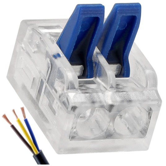 ZŁĄCZKA INSTALACYJNA ZACISKOWA 2-PRZEWODOWA /100 s