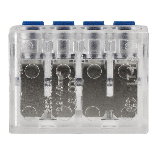 ZŁĄCZKA INSTALACYJNA ZACISKOWA 4-PRZEWODOWA/50szt