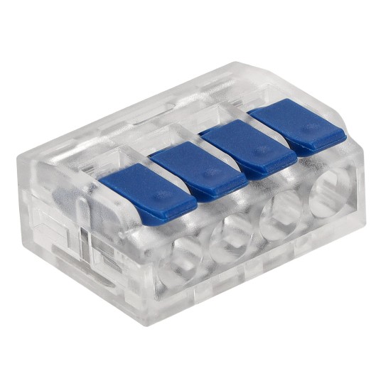 ZŁĄCZKA INSTALACYJNA ZACISKOWA 4-PRZEWODOWA/50szt