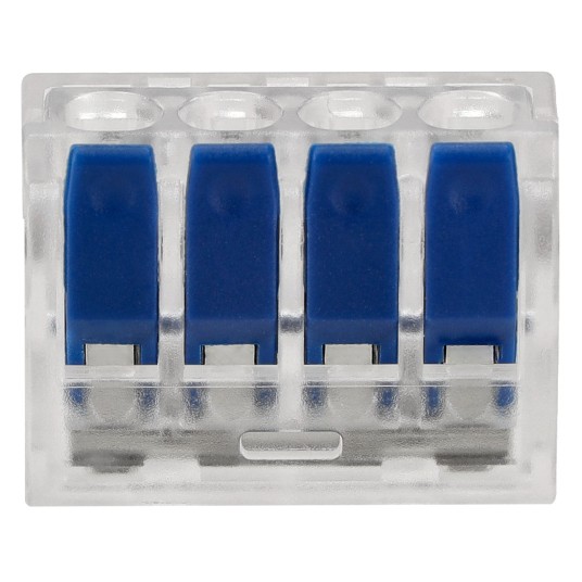 ZŁĄCZKA INSTALACYJNA ZACISKOWA 4-PRZEWODOWA/50szt