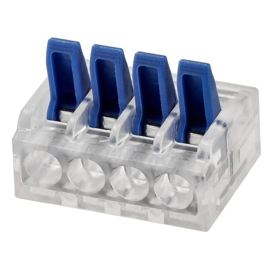 ZŁĄCZKA INSTALACYJNA ZACISKOWA 4-PRZEWODOWA/50szt