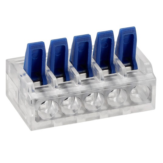 ZŁĄCZKA INSTALACYJNA ZACISKOWA 5-PRZEWODOWA/50szt