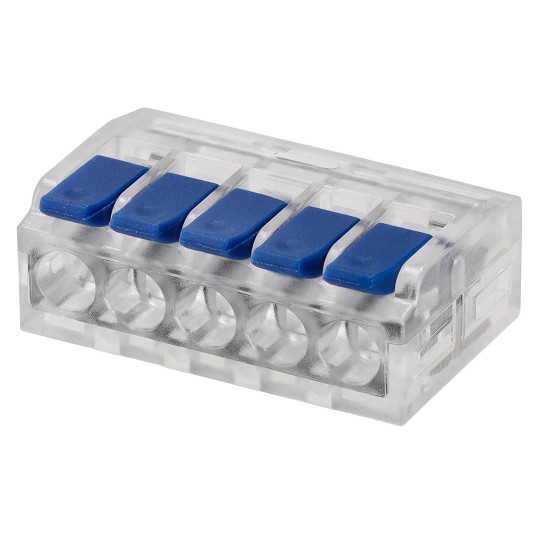 ZŁĄCZKA INSTALACYJNA ZACISKOWA 5-PRZEWODOWA/50szt