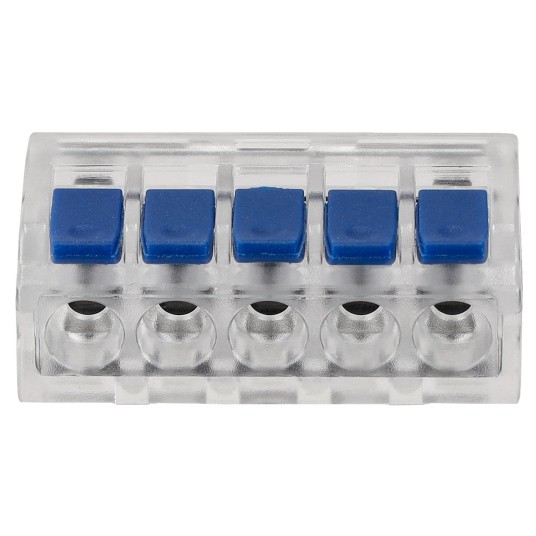 ZŁĄCZKA INSTALACYJNA ZACISKOWA 5-PRZEWODOWA/50szt