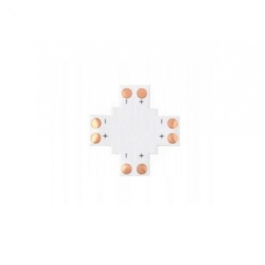 ZŁĄCZKA X DO TAŚM LED 8MM 2PIN -zdjęcie numer 1
