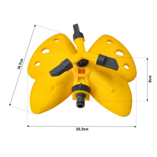 ZRASZACZ OBROTOWY TRÓJRAMIENNY NA PODSTAWIE