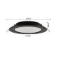 DOWNLIGHT P/T VIGO-R PC 12W NW CZARNY