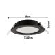 DOWNLIGHT P/T VIGO-R PC 6W NW CZARNY
