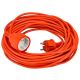 Przedłużacz 230V 15M Pomarańczowy 2x1mm2 13A 2000W