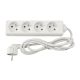 Przedłużacz zasilający 4 gniazda 1,5m BIAŁY