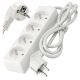 Przedłużacz zasilający 4 gniazda 1,5m BIAŁY