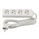 Przedłużacz zasilający 4 gniazda 3m BIAŁY