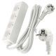 Przedłużacz zasilający 4 gniazda 3m BIAŁY