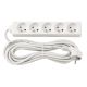 Przedłużacz zasilający 5 gniazda 5m BIAŁY