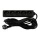 Przedłużacz zasilający 5 gniazda 5m CZARNY