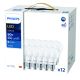 SET X12 ŻARÓWKA LED E27 8W WW 3000K PHILIPS