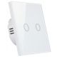SHATI WŁĄCZNIK DOTYKOWY PODWÓJNY BIAŁY