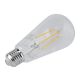 Żarówka LED E27 Filament ST64 8W 110lm/W 3000K