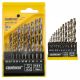 ZESTAW 13 SZTUK WIERTEŁ KRĘTYCH Z CHWYTEM PROSTYM