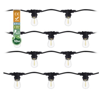 GIRLANDA 10M + 20 ŻARÓWEK 1W NW