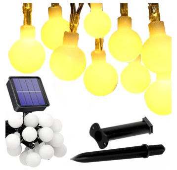 GIRLANDA SOLARNA MLECZNA 30X5M