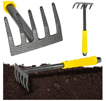 GRABKI 5-ZĘBNE Z PLASTIKOWĄ RĄCZKĄ