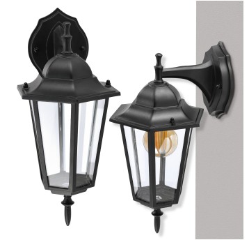 LAMPA ELEWACYJNA RETRO-G 1XE27 CZARNA