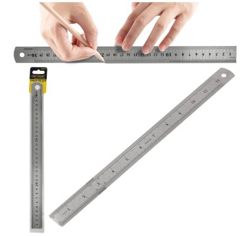 LINIJKA ZE STALI NIERDZEWNEJ 300X25X0,8MM