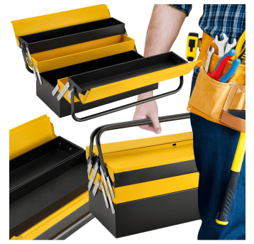 METALOWO PLASTIKOWA SKRZYNKA NARZĘDZIOW