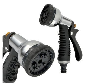 METALOWY PISTOLET ZRASZAJĄCY 8-FUNKCYJNY