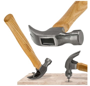 MŁOTEK PAZURKOWY Z DREWNIANYM TRZONKIEM