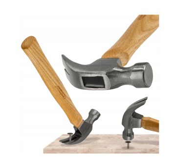 MŁOTEK PAZURKOWY Z DREWNIANYM TRZONKIEM