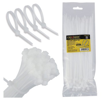 OPASKI KABLOWE NYLONOWE BIAŁE 3.6X200