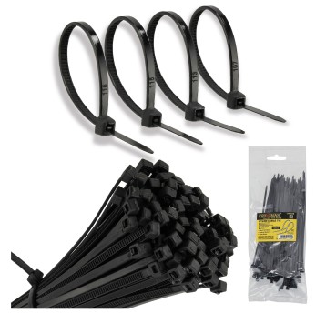 OPASKI KABLOWE NYLONOWE CZARNE 2.5X150