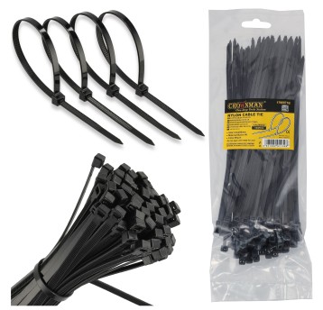 OPASKI KABLOWE NYLONOWE CZARNE 3.6X200