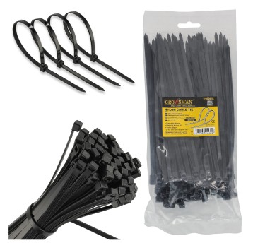 OPASKI KABLOWE NYLONOWE CZARNE 4.8X200