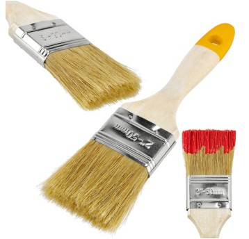 PĘDZEL MALARSKI Z DREWNIANĄ RĄCZKĄ 50MM