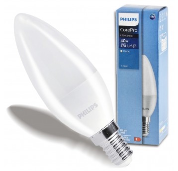 PHILIPS ŻARÓWKA E14 C37 5-40W WW 470LM 2700K COREPRO
