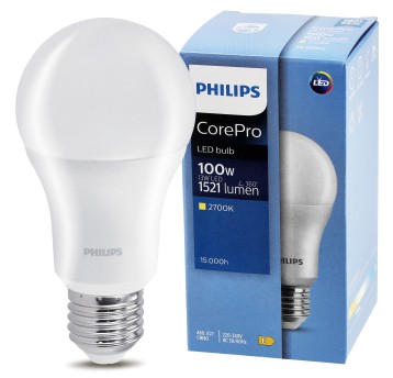 PHILIPS ŻARÓWKA E27 A60 13-100W WW 1521LM COREPRO 2700K