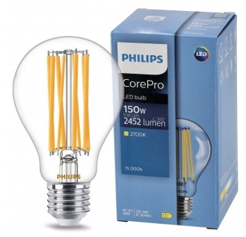 PHILIPS ŻARÓWKA FILAMENT LED E27 A67 17W WW 2452LM 2700K