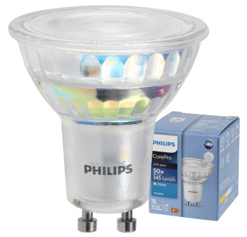 PHILIPS ŻARÓWKA GU10 4-50W WW 2700K 36° ŚCIEMNIALNA