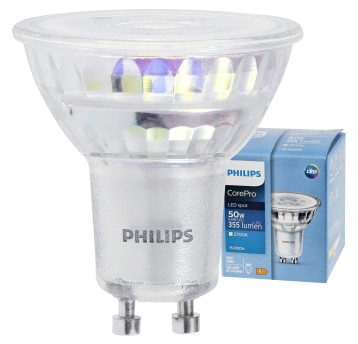 PHILIPS ŻARÓWKA GU10 4,6-50W WW 36° COREPRO 2700K