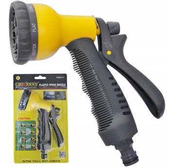 PLASTIKOWY PISTOLET ZRASZAJĄCY 8-FUNKCYJNY