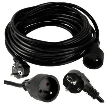 Przedłużacz 230V 10M CZARNY