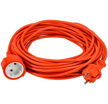 Przedłużacz 230V 15M Pomarańczowy 2x1mm2 13A 2000W
