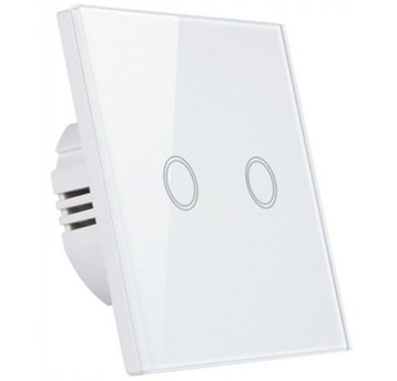 SHATI WŁĄCZNIK DOTYKOWY PODWÓJNY BIAŁY
