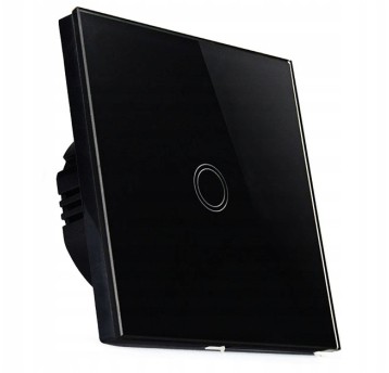 SHATI WŁĄCZNIK DOTYKOWY POJEDYNCZY CZARNY