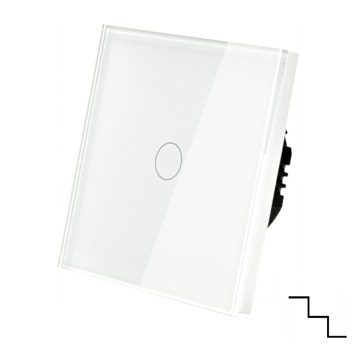 SHATI WŁĄCZNIK DOTYKOWY POJEDYNCZY SCHODOWY BIAŁY