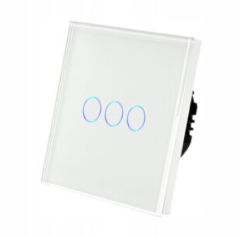 SHATI WŁĄCZNIK DOTYKOWY POTRÓJNY BIAŁY