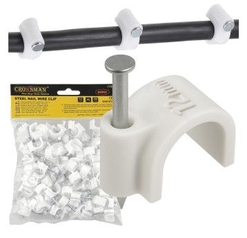 UCHWYT KABLOWY Z GWOŹDZIEM 12MM